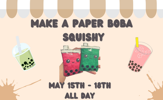 Make a Paper Boba Squishy