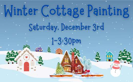 Winter Cottage Painting 2022